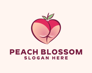 Peach - Erotic Peach Lingerie logo design