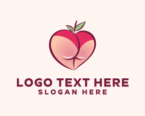 Alluring - Erotic Peach Lingerie logo design