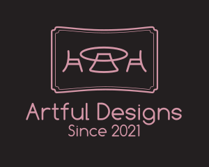 Chair Table Furniture logo design