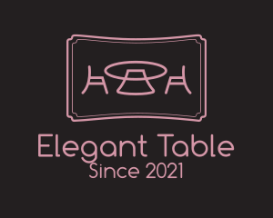 Table - Chair Table Furniture logo design