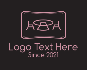 Table - Chair Table Furniture logo design