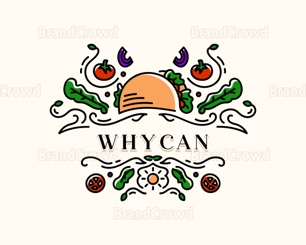 Organic Vegan Restaurant Logo