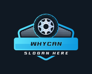 Wheel - Tire Automotive Garage logo design