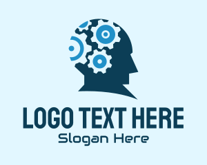 Thinking - Mind Gear Tech logo design