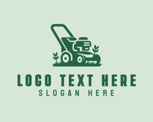 Lawn - Garden Lawn Mower logo design