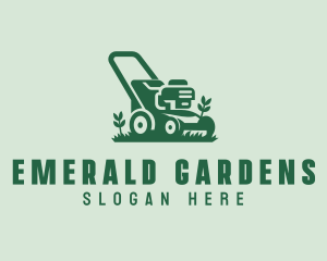 Garden Lawn Mower logo design