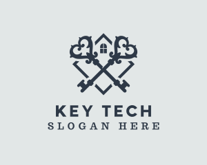 House Property Key logo design