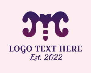 Aesthetics - Purple Fashion Spa logo design