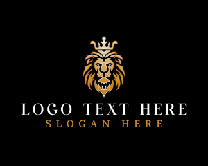 High End - Royal Crown Lion logo design