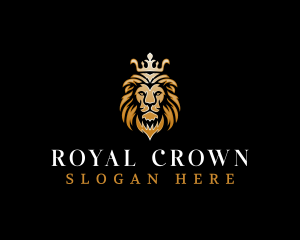 Royal Crown Lion logo design