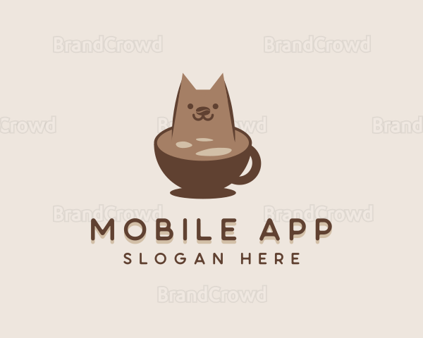 Cat Coffee Cafe Logo