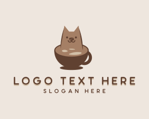 Diner - Cat Coffee Cafe logo design