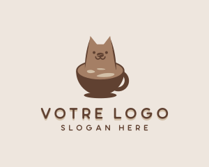 Cat Coffee Cafe Logo