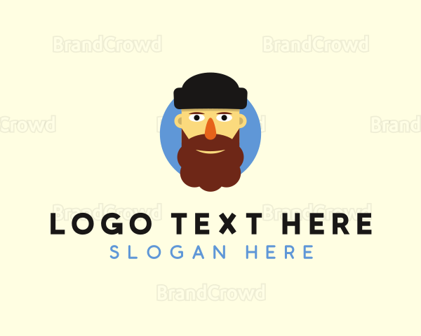Beard Man Beanie Logo