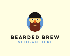 Beard Man Beanie logo design