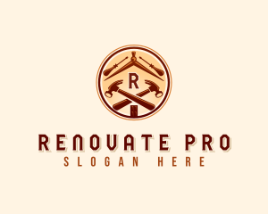 Construction Renovation Builder logo design