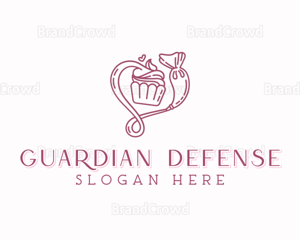 Confectionery Cupcake Bakery Logo