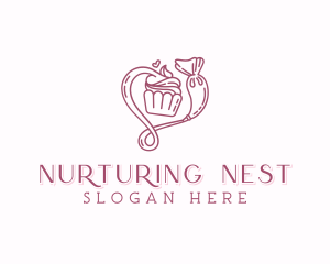 Confectionery Cupcake Bakery Logo