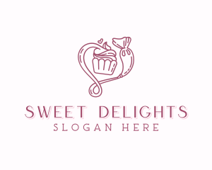 Cupcake - Confectionery Cupcake Bakery logo design