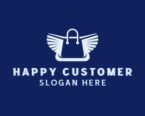 Customer - Wings Shopping Bag Retail logo design