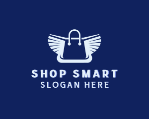 Retail - Wings Shopping Bag Retail logo design