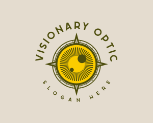 Optic - Compass Eye Navigation logo design