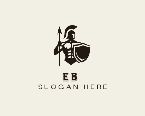 Spear Barbarian Warrior Logo