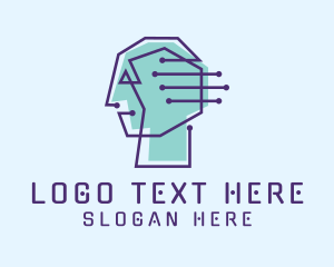 Cyborg - Human Science Technology logo design