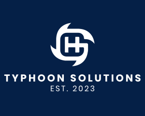 Typhoon - Modern Blade Propeller logo design