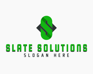 Chain Link Letter S logo design