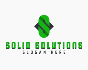 Solid - Chain Link Letter S logo design