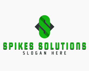 Chain Link Letter S logo design