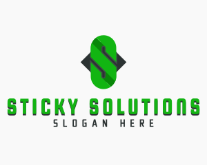 Chain Link Letter S logo design