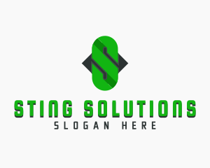 Chain Link Letter S logo design