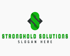 Chain Link Letter S logo design