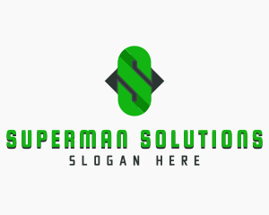 Chain Link Letter S logo design