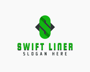 Chain Link Letter S logo design