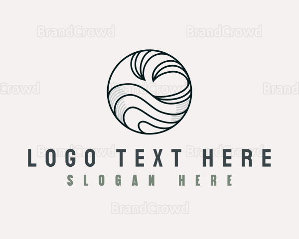 Tidal Ocean Wave Logo