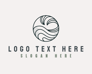 Ocean - Tidal Ocean Wave logo design