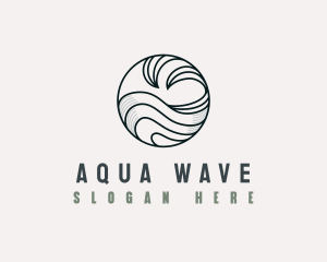Tidal Ocean Wave logo design