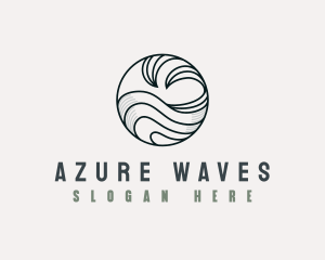 Tidal Ocean Wave logo design