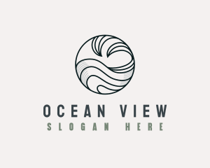 Tidal Ocean Wave logo design