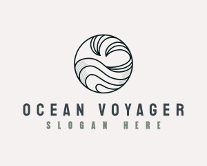 Tidal Ocean Wave logo design