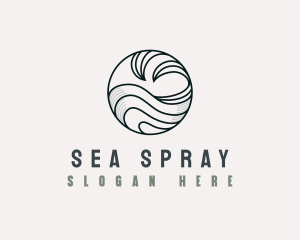 Tidal Ocean Wave logo design