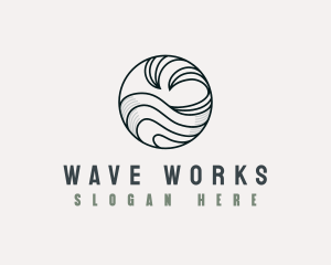 Tidal Ocean Wave logo design