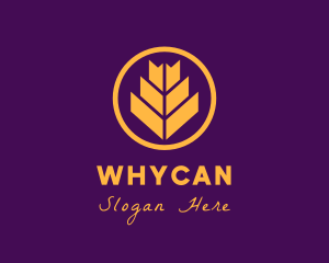 Yellow Wheat Circle Logo