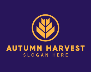 Wheat Plant Farm logo design