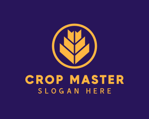 Wheat Plant Farm logo design