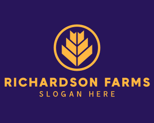 Wheat Plant Farm logo design