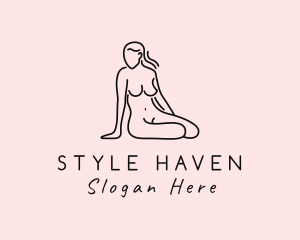 Nude Lady Model Logo